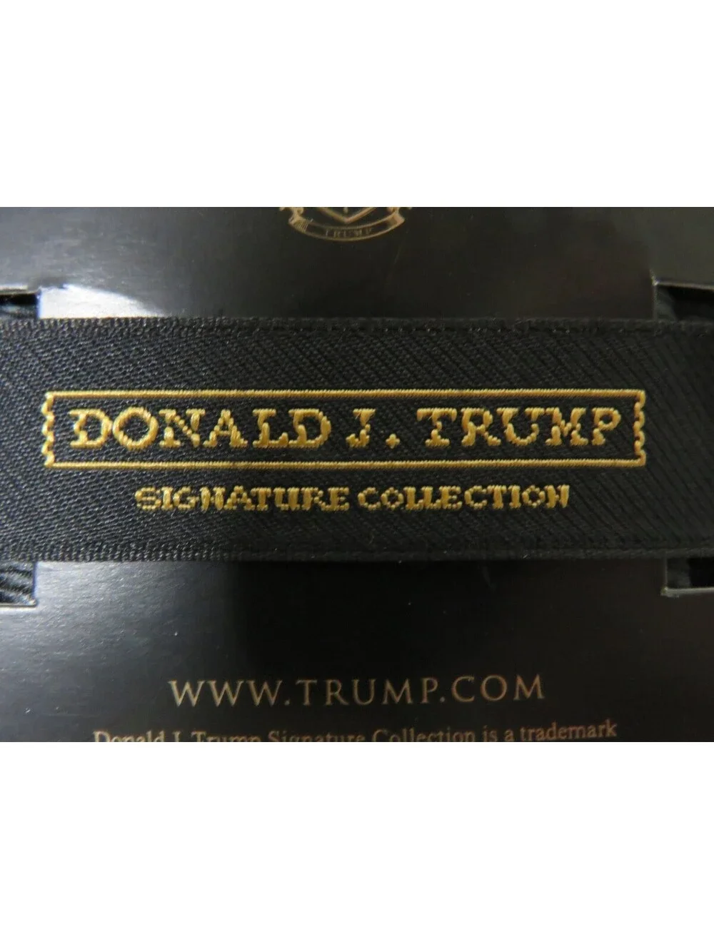 Donald J. Trump black ribbed